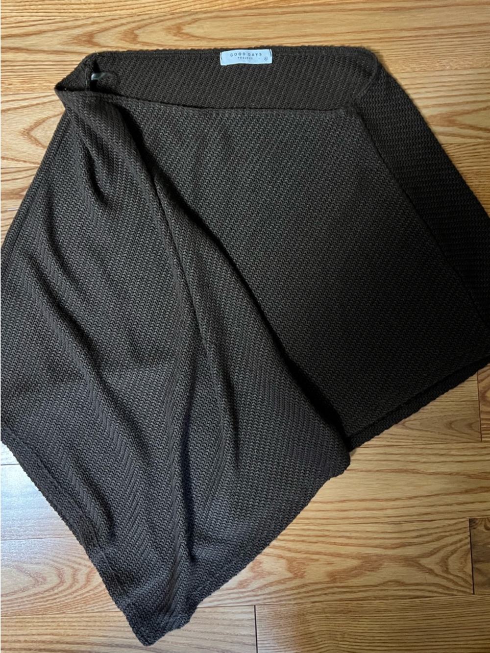 Good Days Project - Chocolate Brown Knit Poncho
